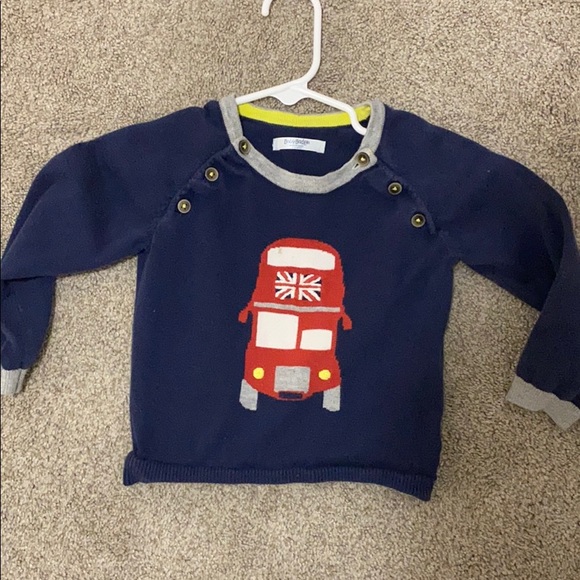 Baby Boden London bus knit sweater boy 18-24 - Picture 1 of 3
